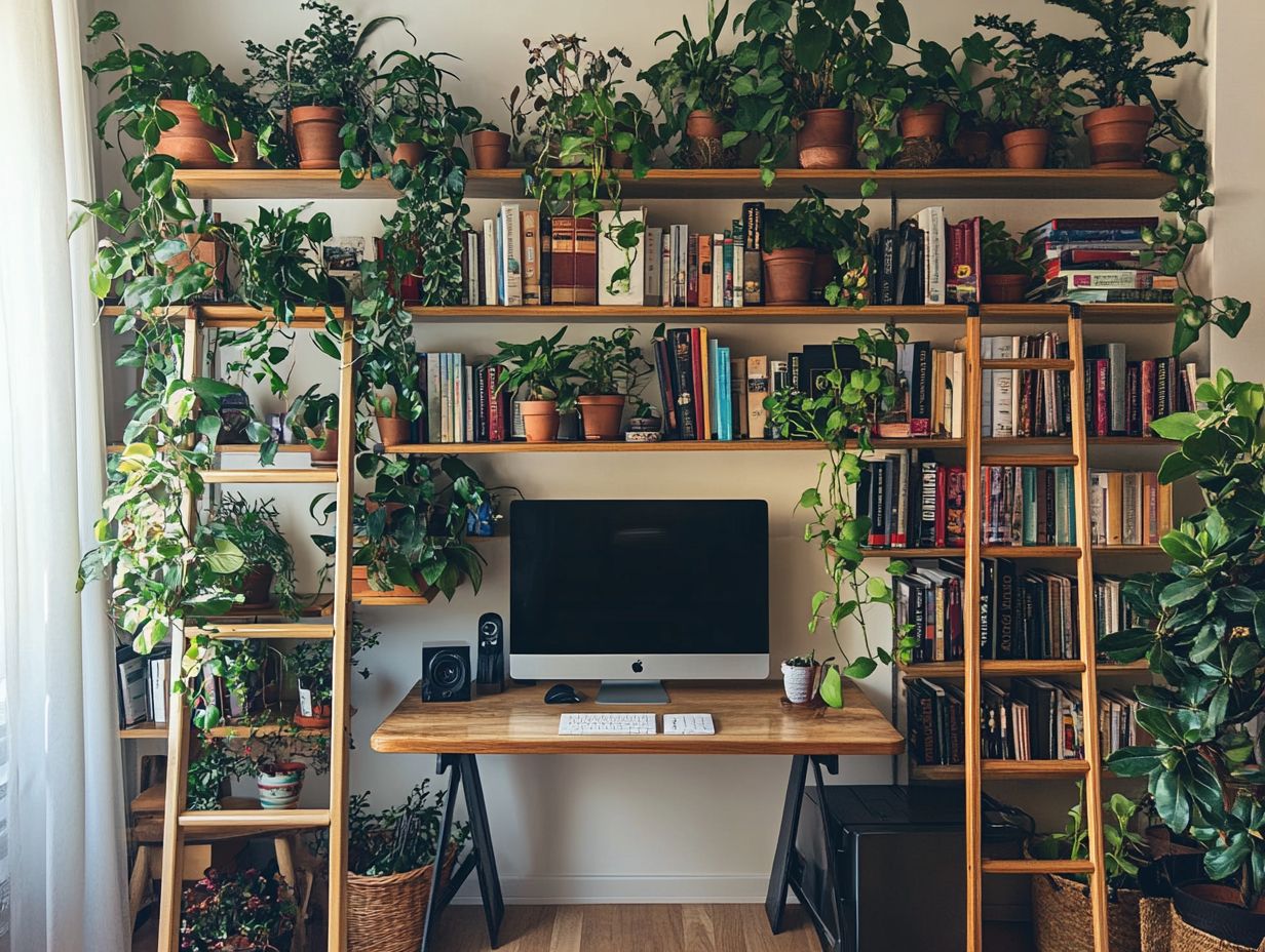 How Can Vertical Space Be Used in a Home Office?