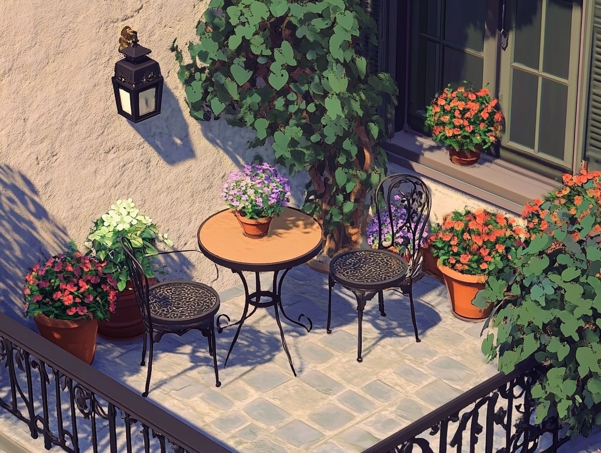 Image depicting the challenges of selecting outdoor furniture for small spaces.