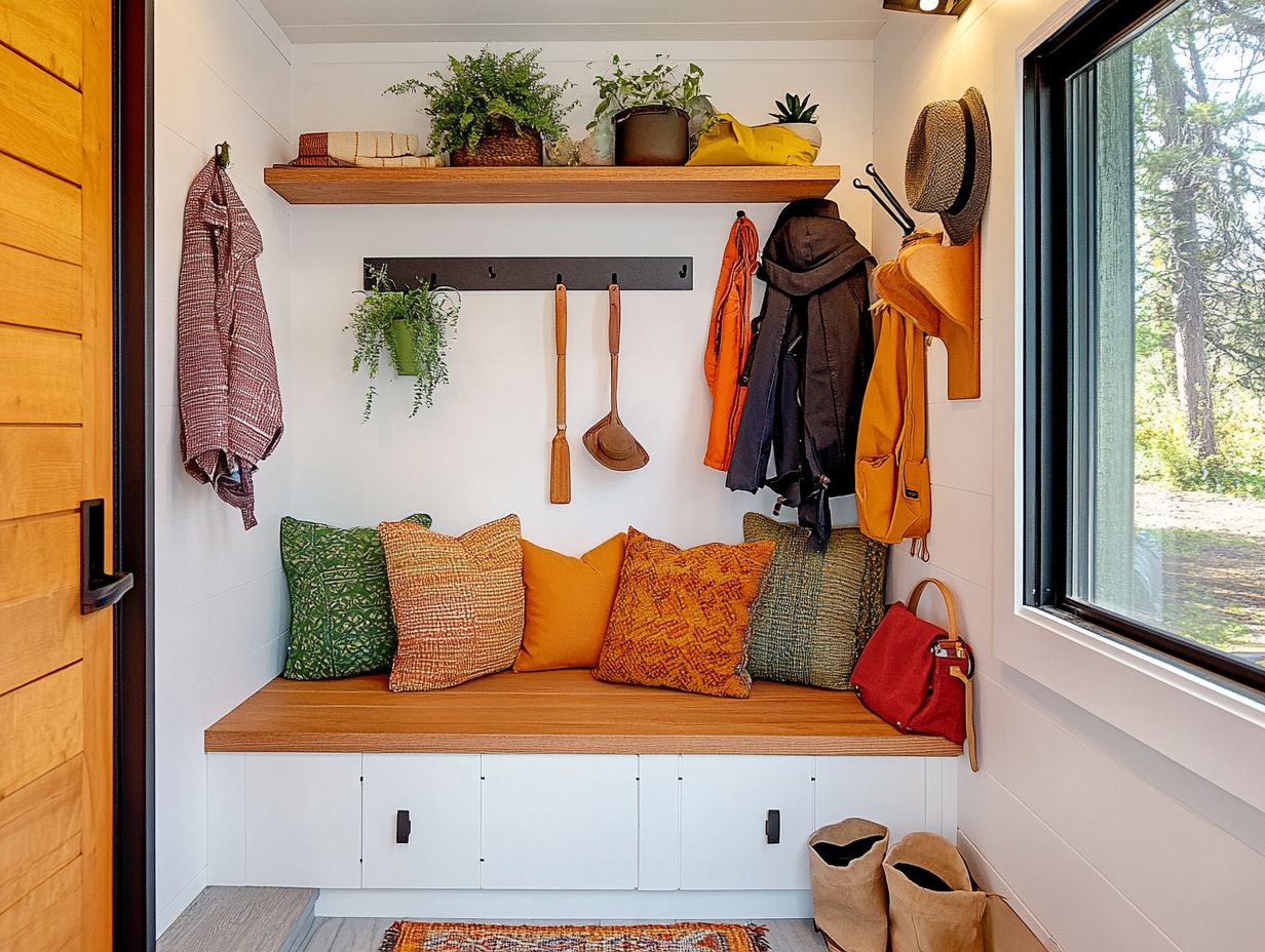 How Can One Create a Functional and Stylish Entryway in a Tiny House?