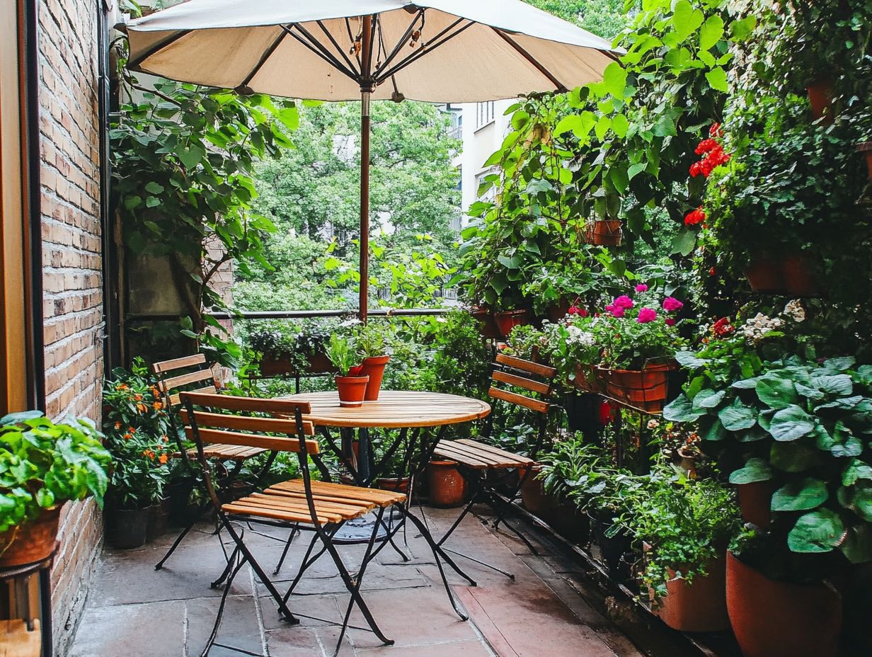 An example of outdoor furniture made from weather-resistant materials