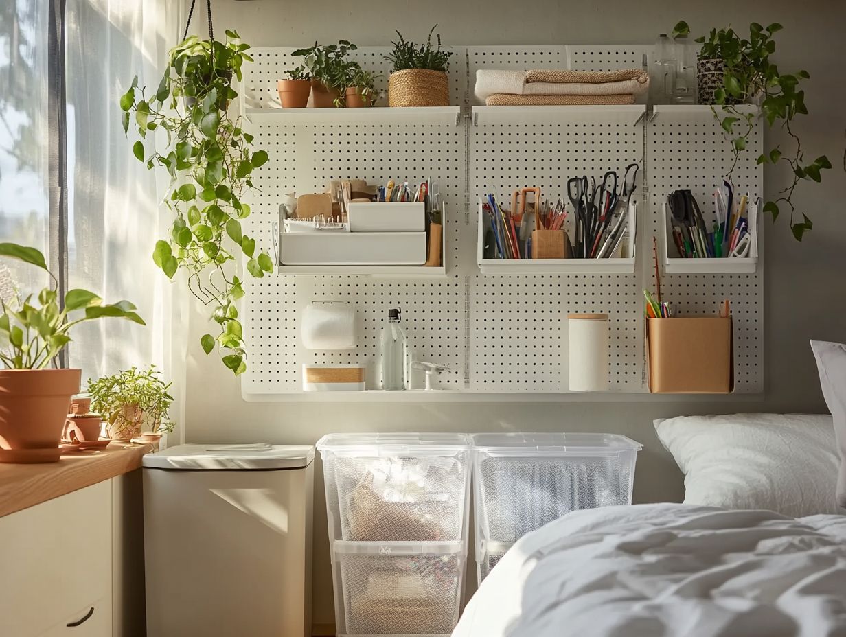 A cozy convertible sofa and Murphy bed in a stylish small space