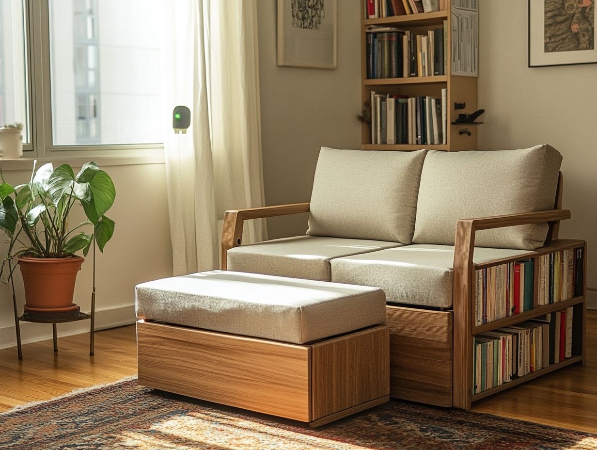 Transformable Ottoman that turns into Guest Bed