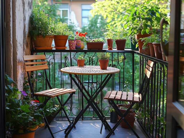 5 Tips for Choosing Outdoor Furniture for Tiny Areas