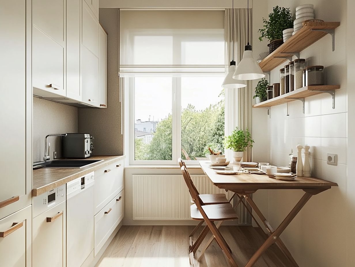 What are the top 5 tips for designing a functional small kitchen?