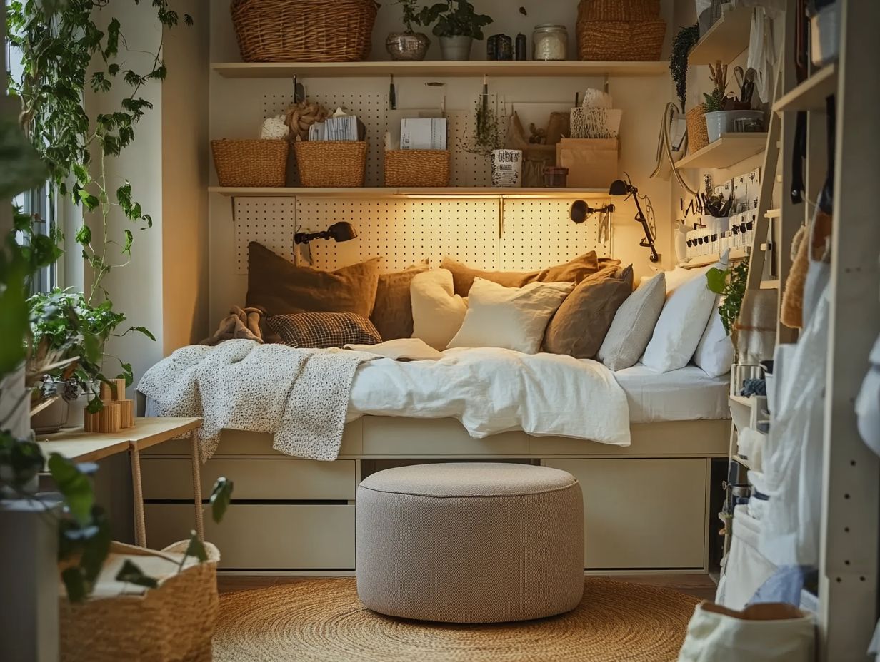 4. Install a Pegboard for Small Items