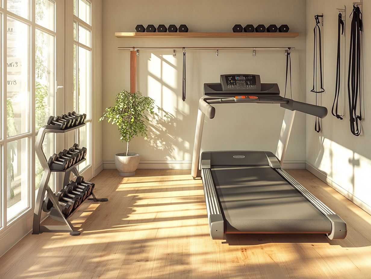 Transform a small corner or nook into a workout area