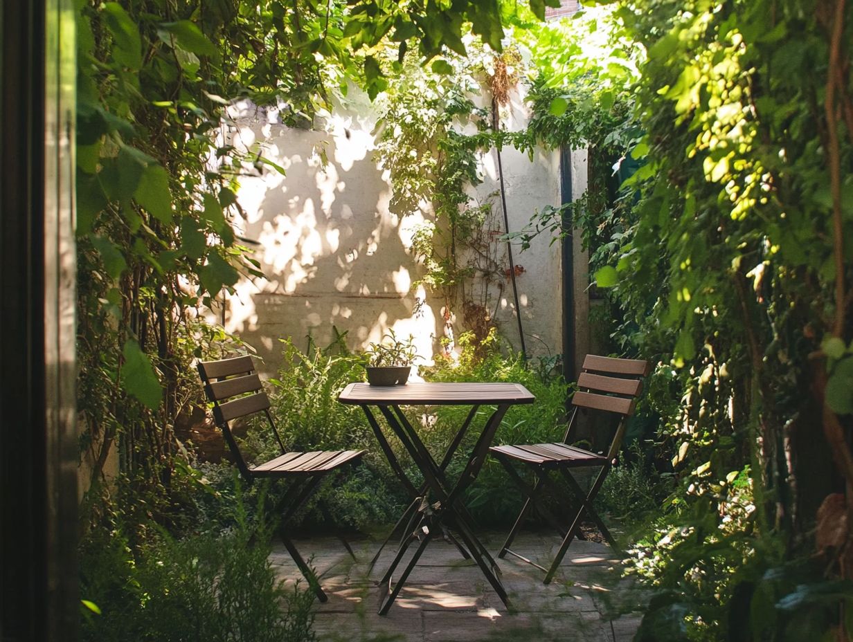 What is the best space-saving outdoor furniture for tiny patios?