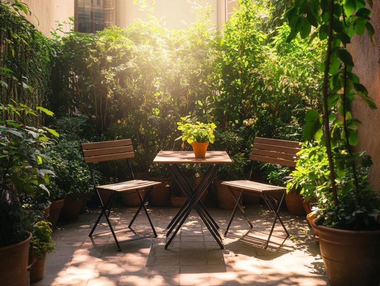 Best Space-Saving Outdoor Furniture for Tiny Patios