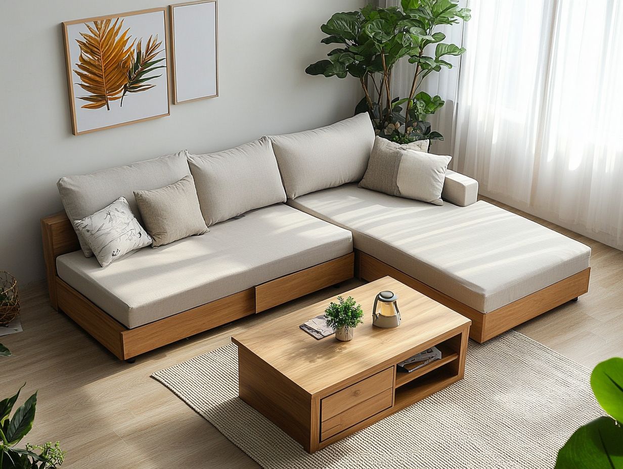 Visual guide to eco-friendly multi-functional furniture