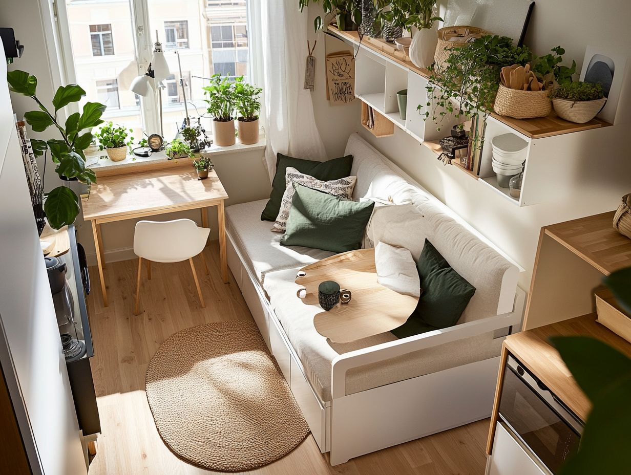 Example of oversized furniture that may not suit tiny spaces