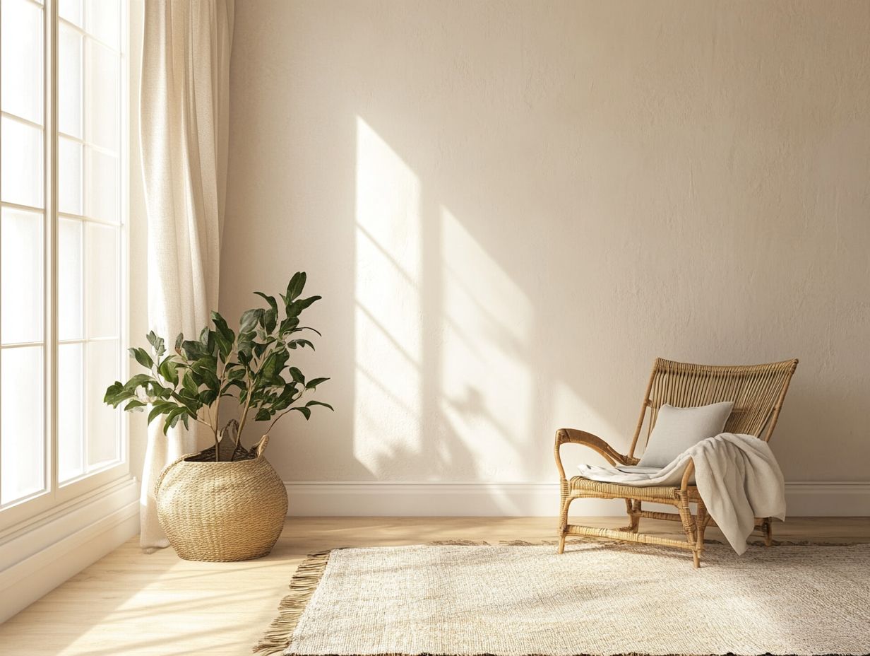 A beautifully designed minimalist living room