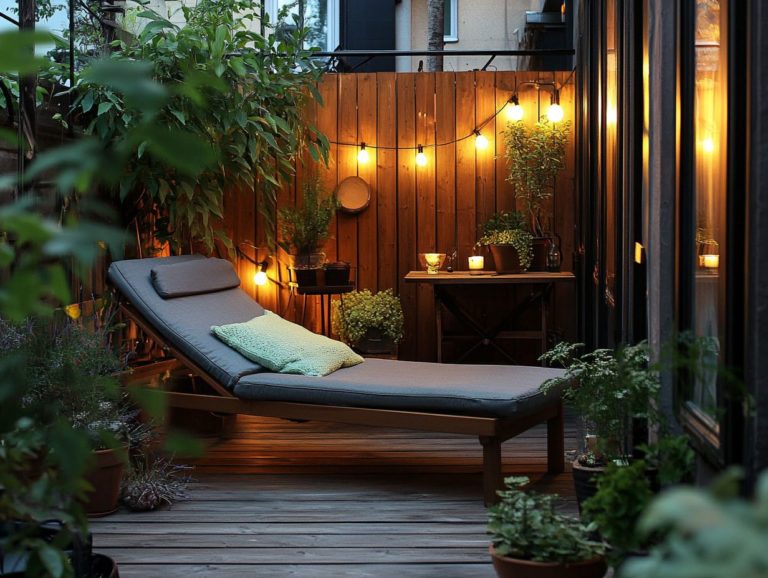 Creating a Relaxing Outdoor Environment in Small Spaces