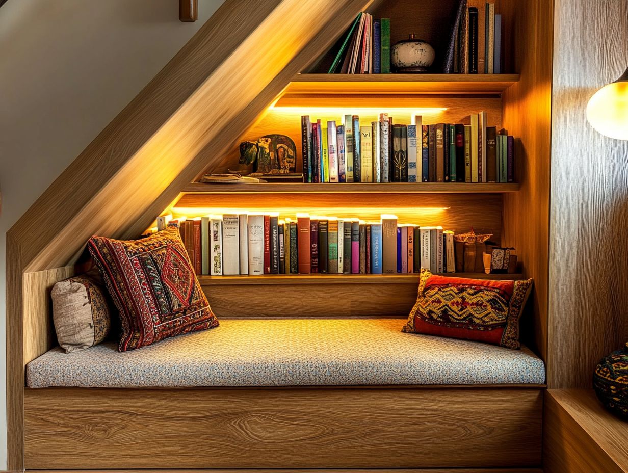 Creative ideas for building custom storage units under the stairs