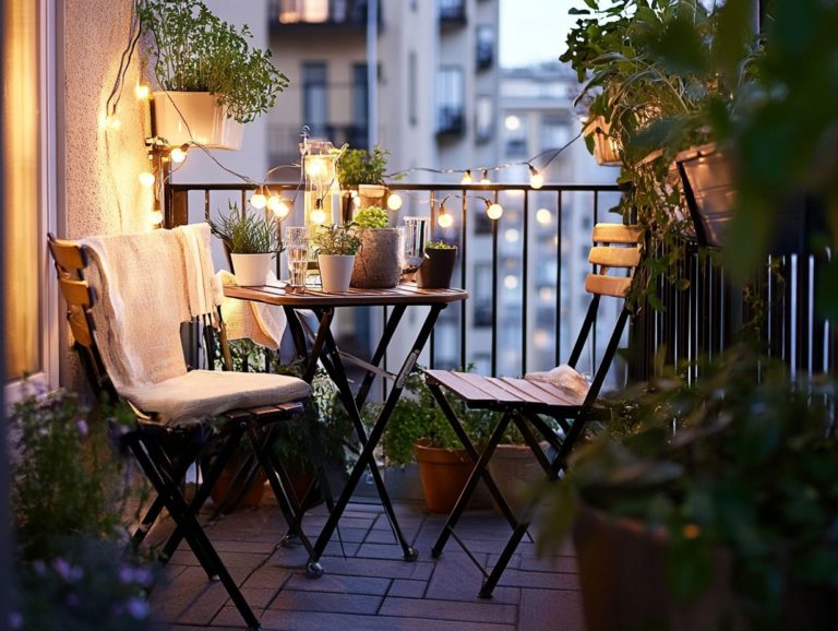 Creative Outdoor Seating Options for Tiny Spaces