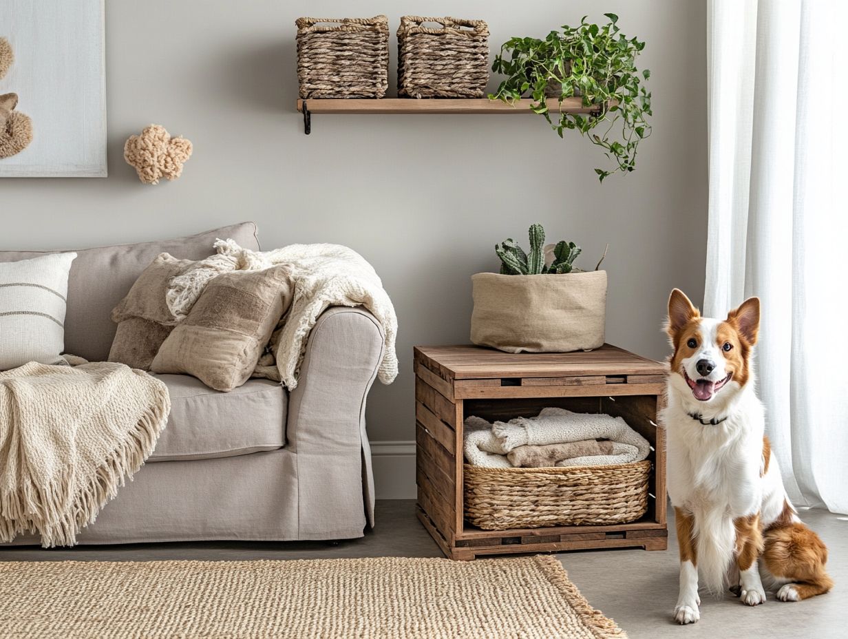 Creative solutions for organizing pet toys and accessories