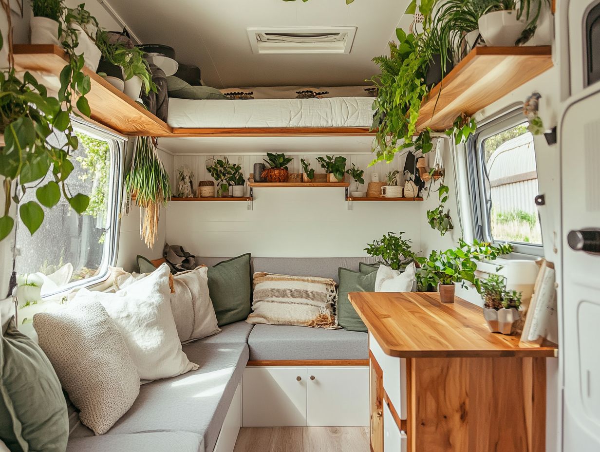 Image showing creative space-saving hacks for a tiny home