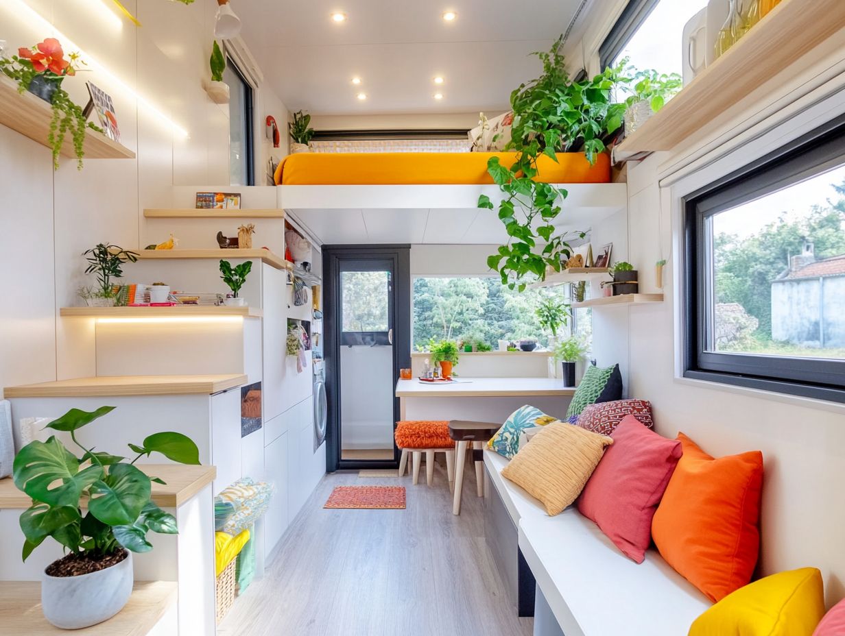 A visual representation of innovative storage solutions in tiny homes.