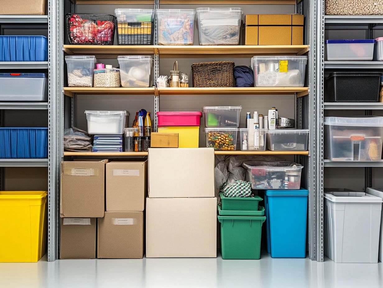 What are essential tips for effective storage organization?