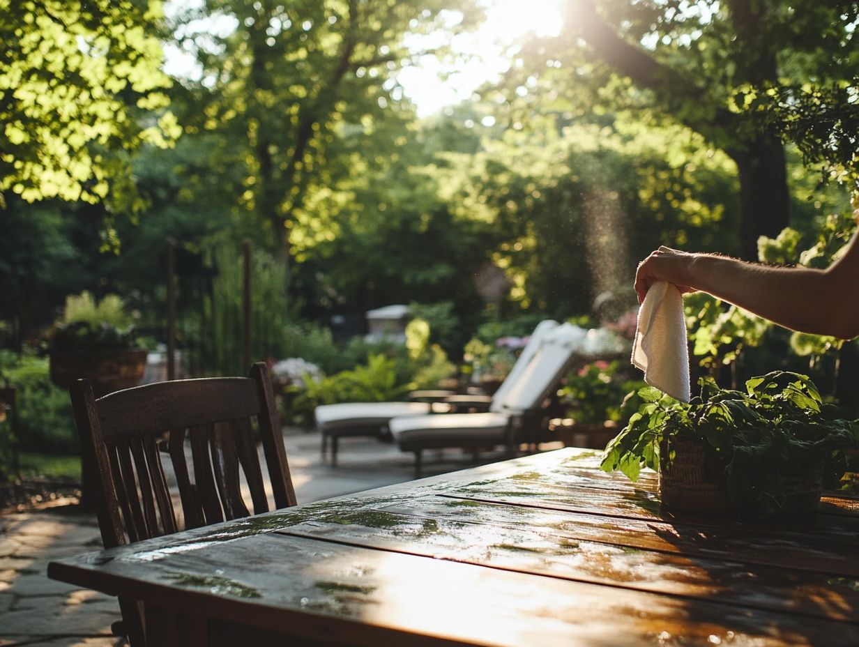 Cleaning Outdoor Furniture