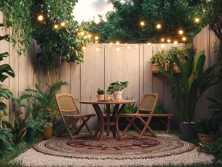 How to Arrange Outdoor Furniture in a Small Yard