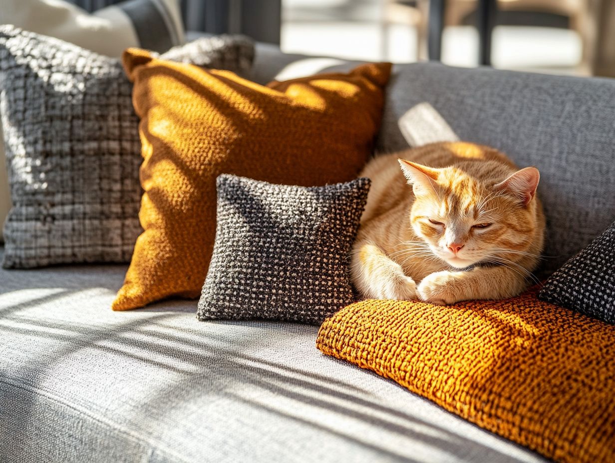 Graphic showing Frequently Asked Questions about pet-friendly fabrics