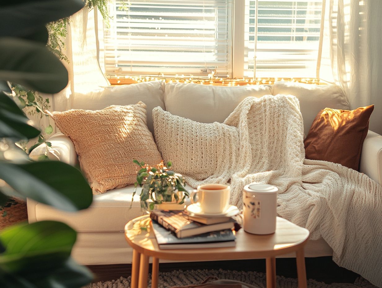 Cozy lighting in a tiny home