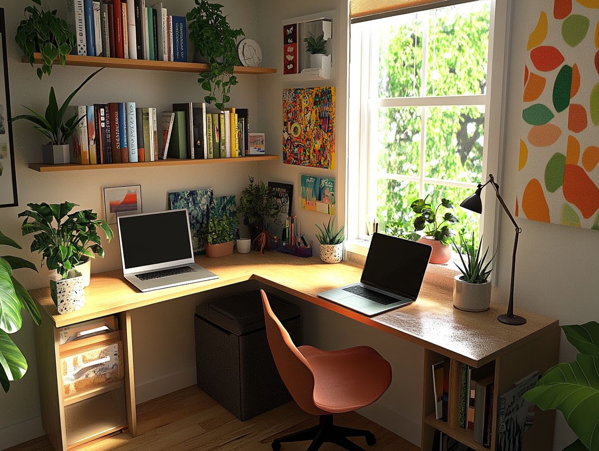 Creative strategies for maximizing tiny office space.