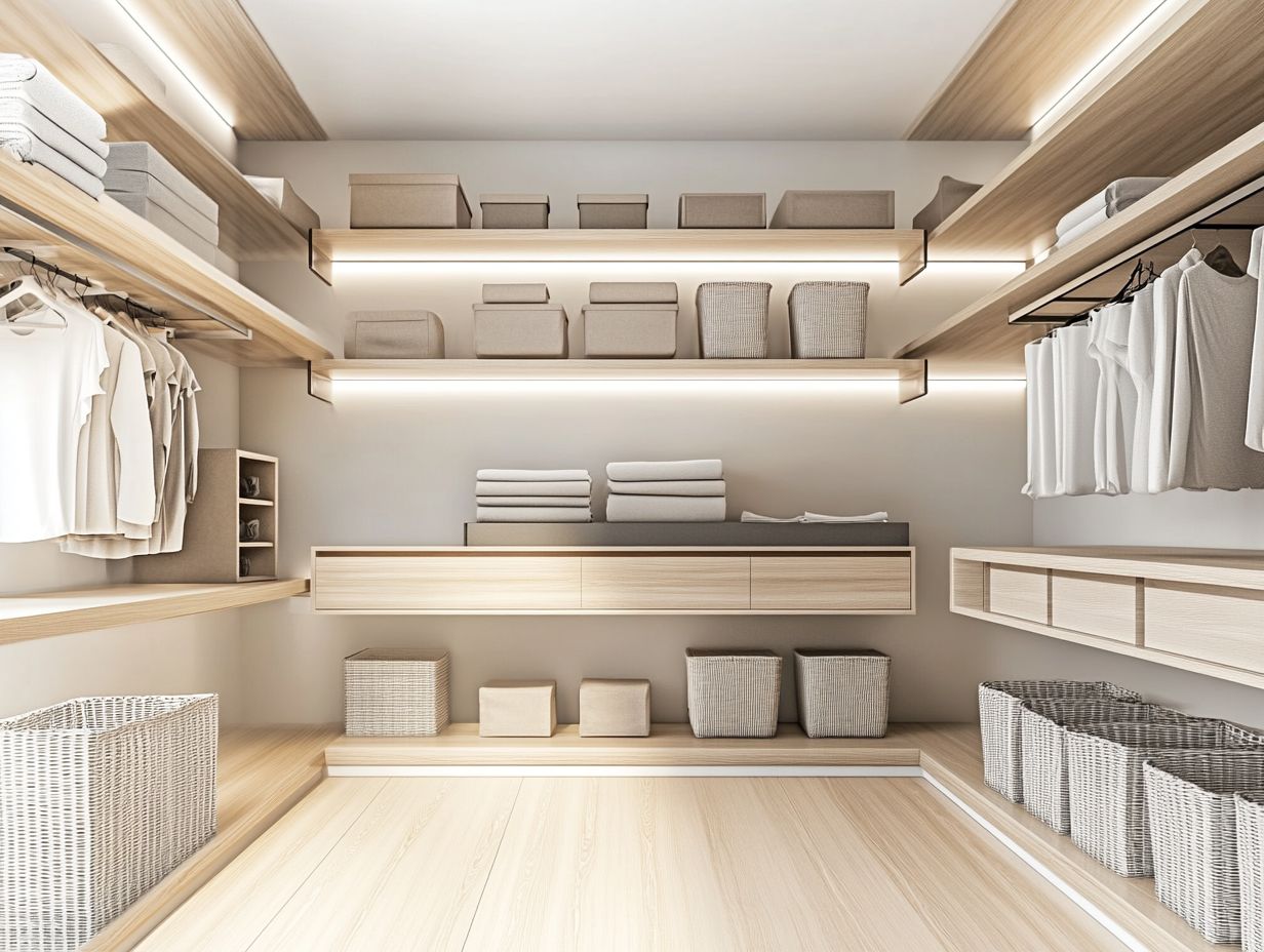 How do I start creating a minimalist storage system?