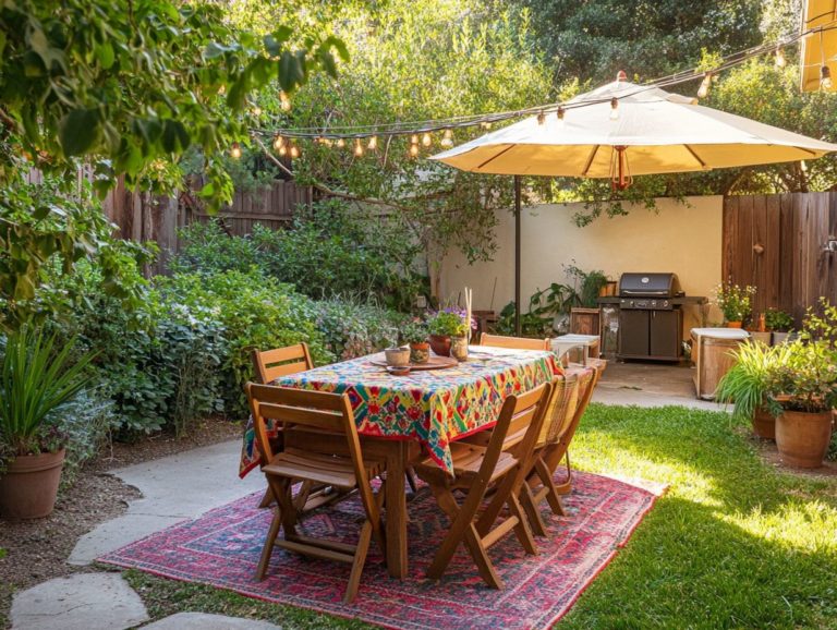 How to Create an Outdoor Dining Area in Small Yards?