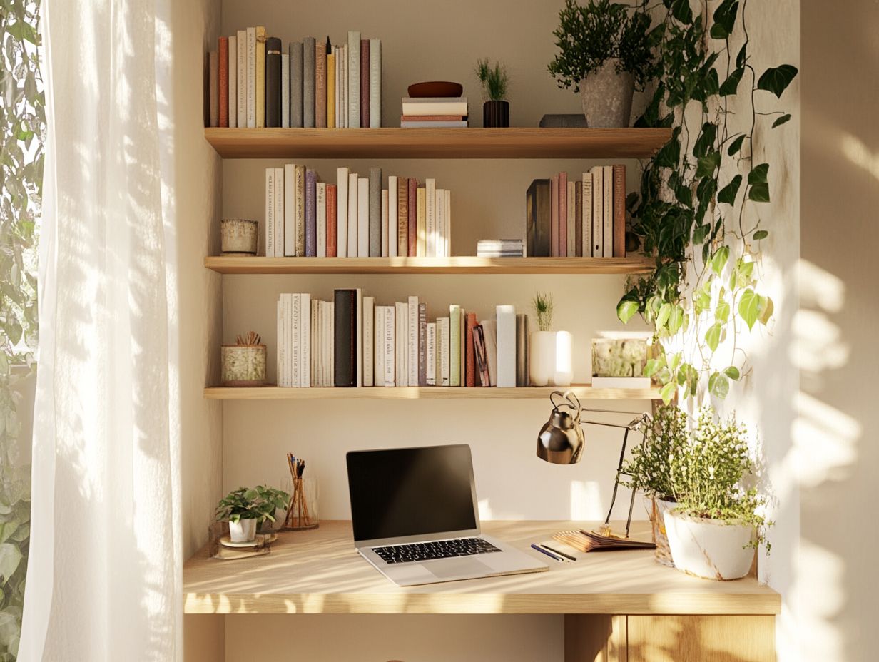 An infographic showing tips for optimizing small spaces for productivity.