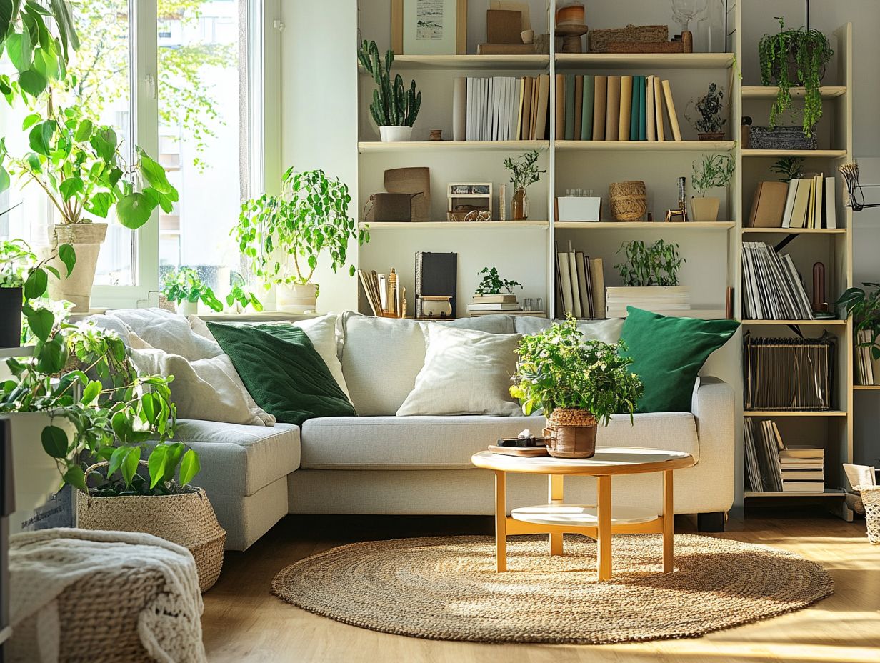 Organizing a small living room with effective strategies