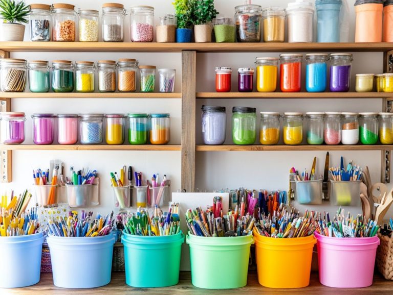 How to Organize Craft Supplies with Storage