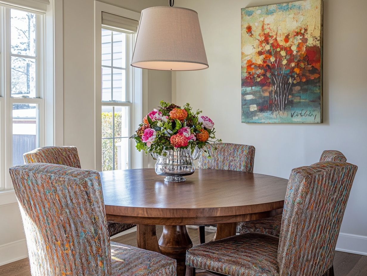 Example of a spacious and stylish small dining area.