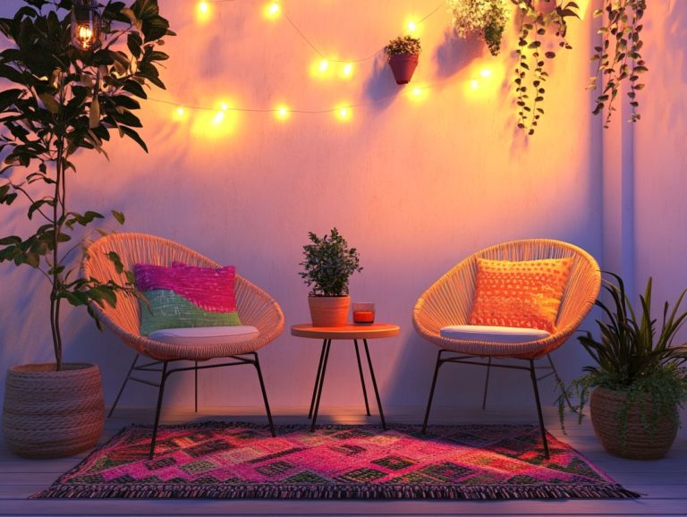 How to Style an Outdoor Lounge in a Compact Space