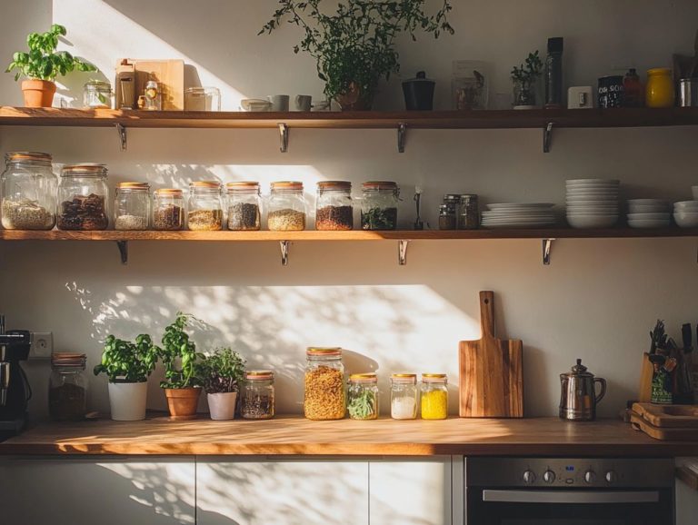 How to Style Open Shelving in Tiny Kitchens?