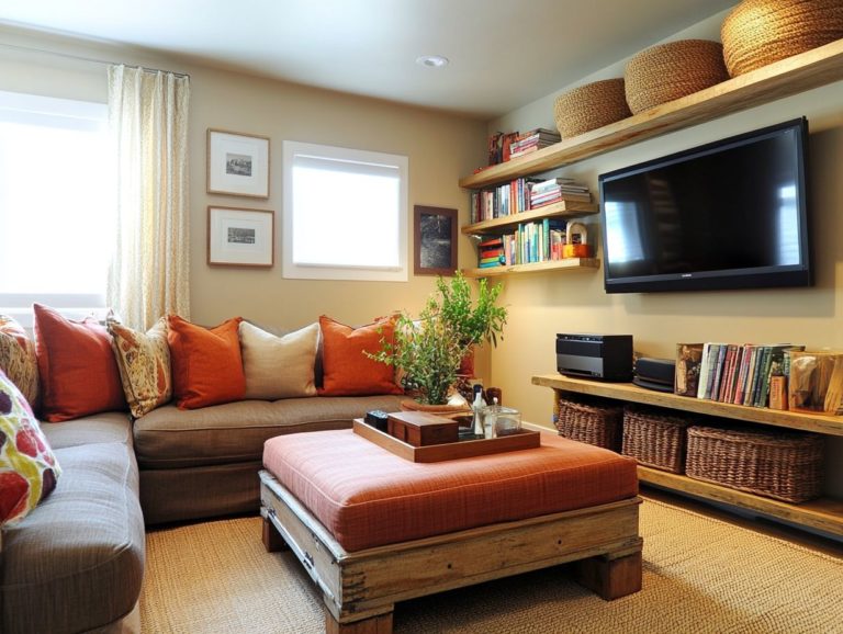 Living Room Storage Hacks for Small Spaces