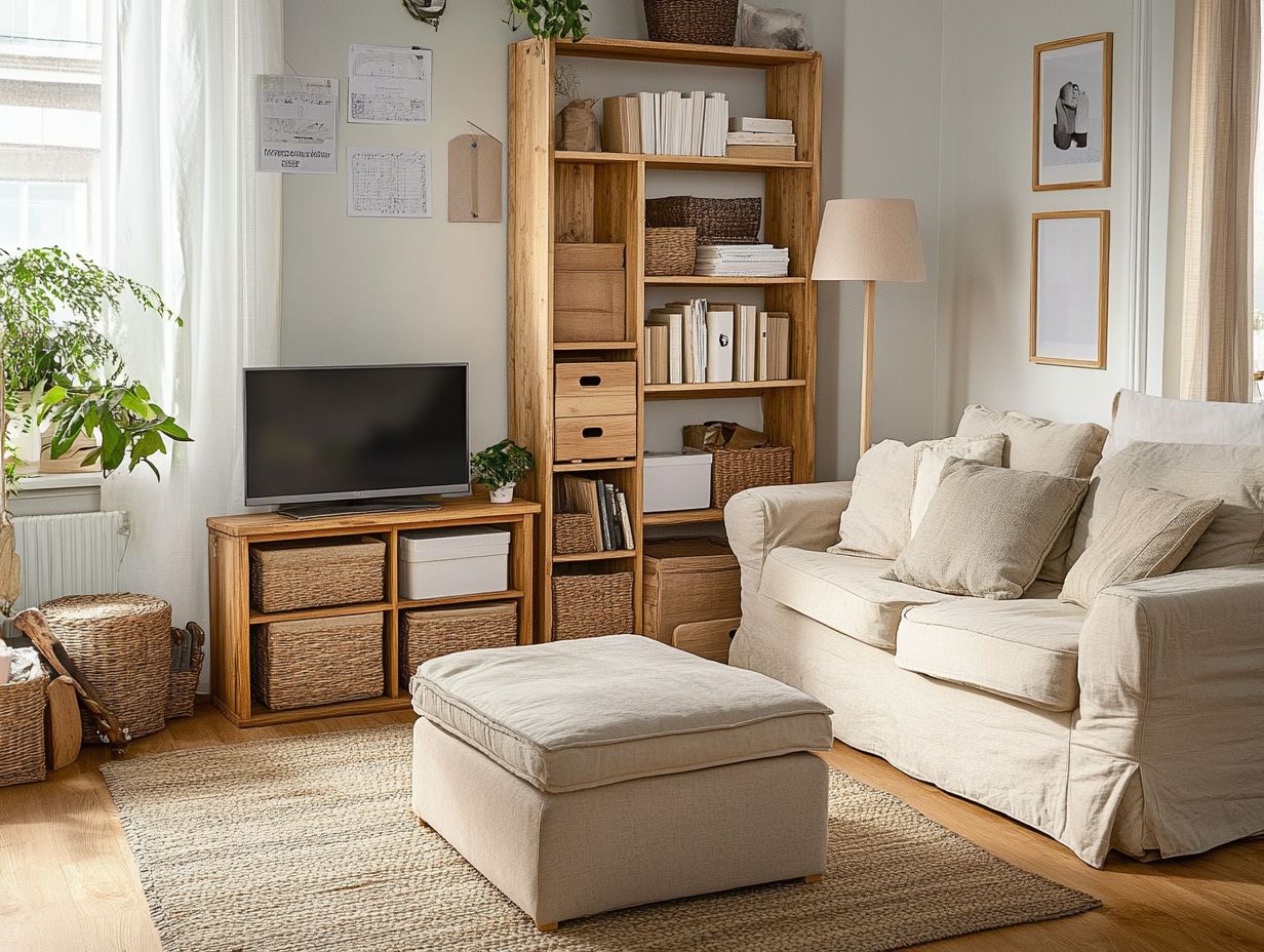 Maximize living room storage with clever solutions