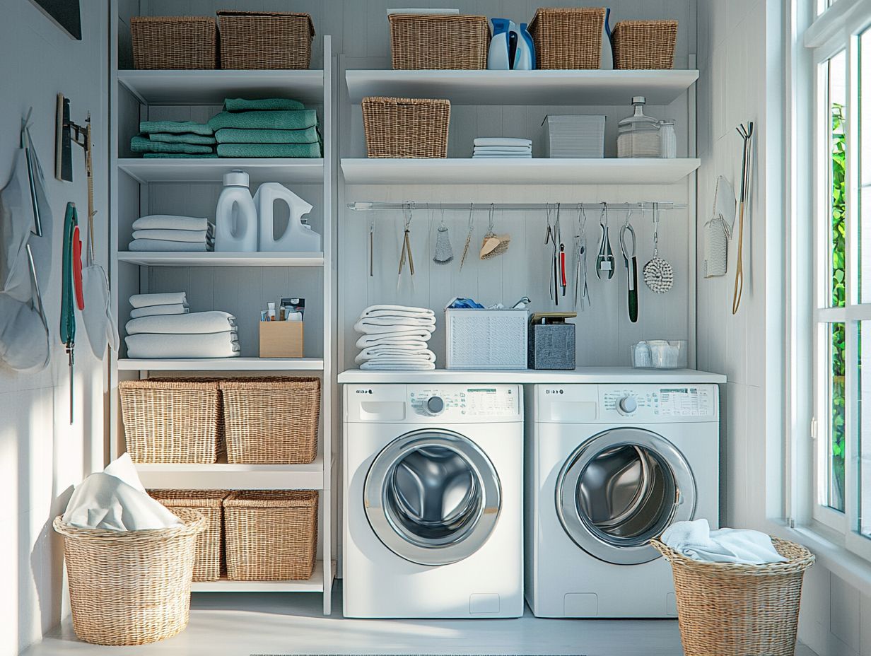 Image showing innovative storage solutions for laundry rooms