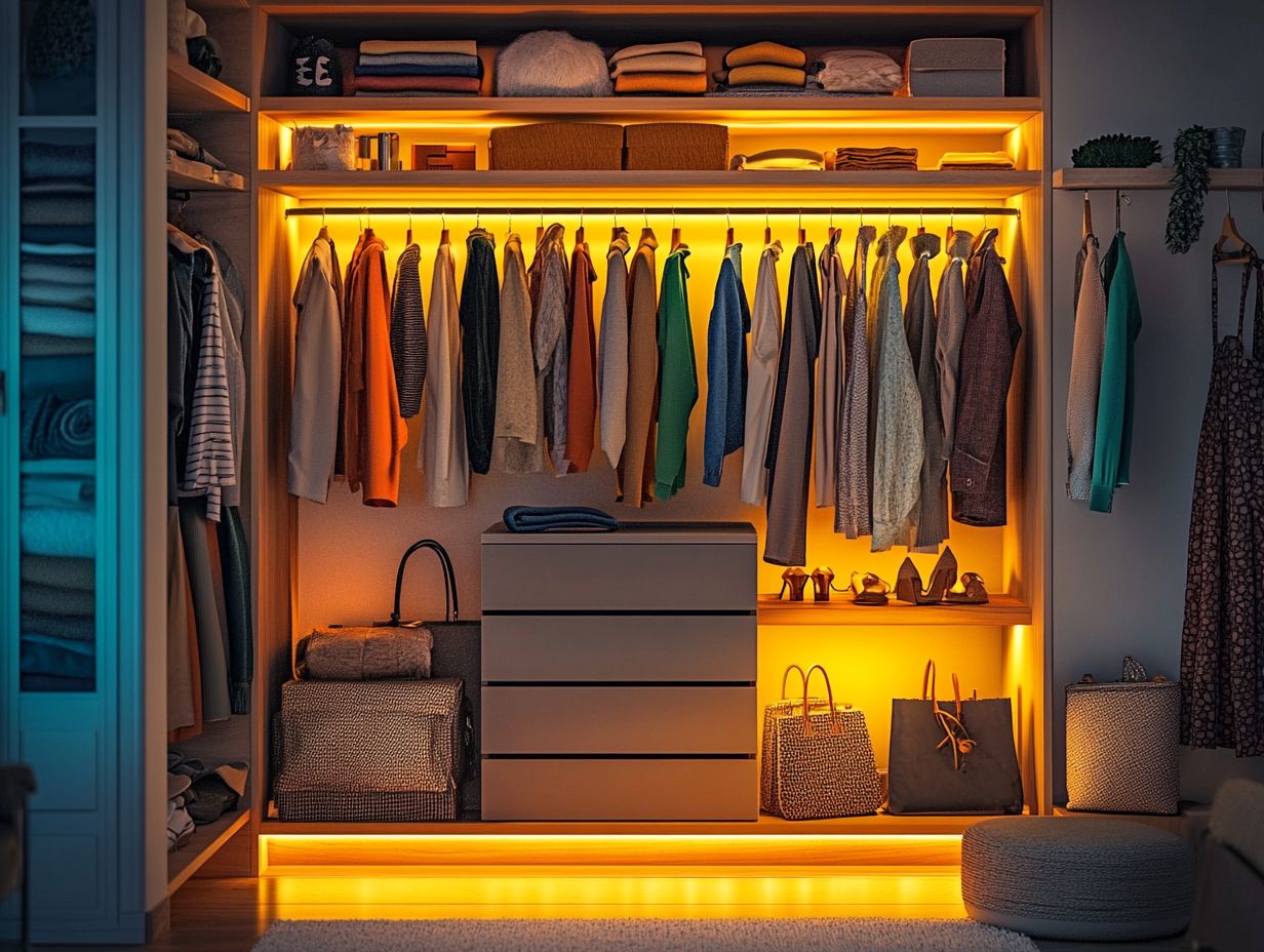 Image of organizing tips for a closet