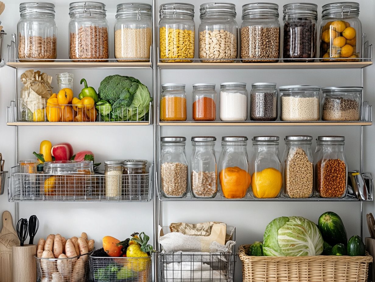 Image showing organized pantry storage solutions