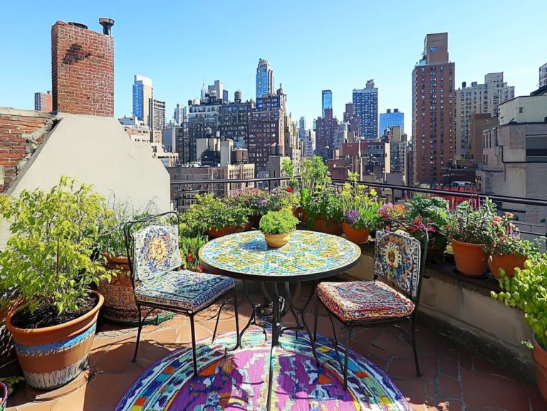 Outdoor Furniture Choices for Small Rooftop Terraces