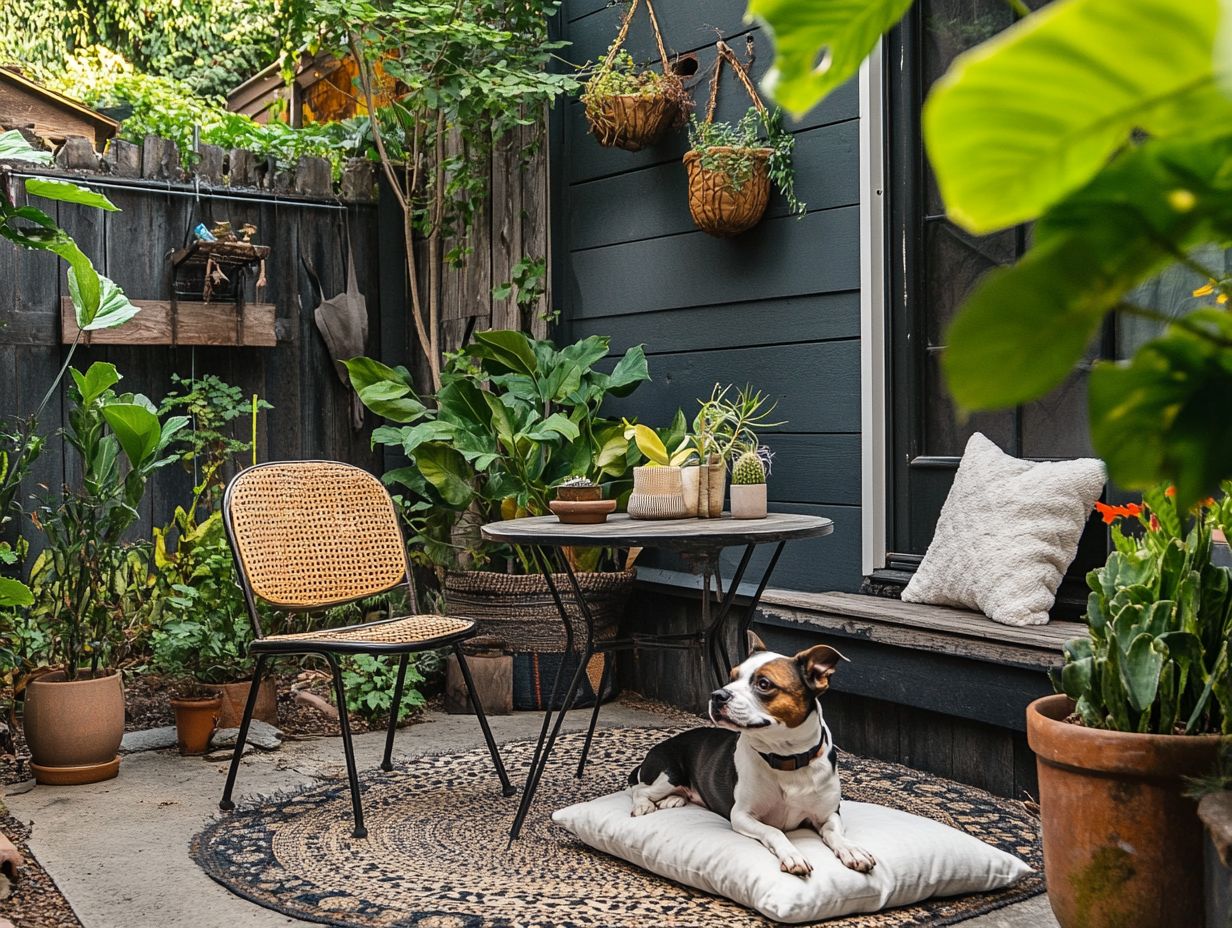 Explore pet-friendly outdoor furniture options that maximize tiny spaces!