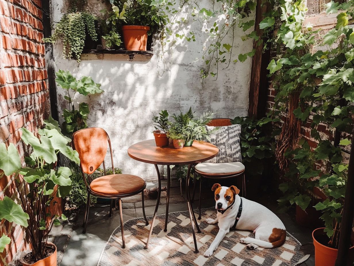 Tips for Maintaining Outdoor Furniture in Pet-Friendly Tiny Spaces