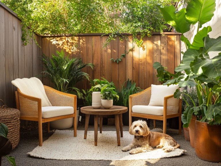 Outdoor Furniture for Pet-Friendly Tiny Spaces