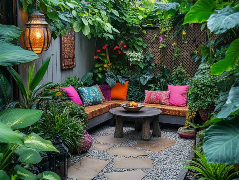 Outdoor Furniture Layout Ideas for Tiny Yards