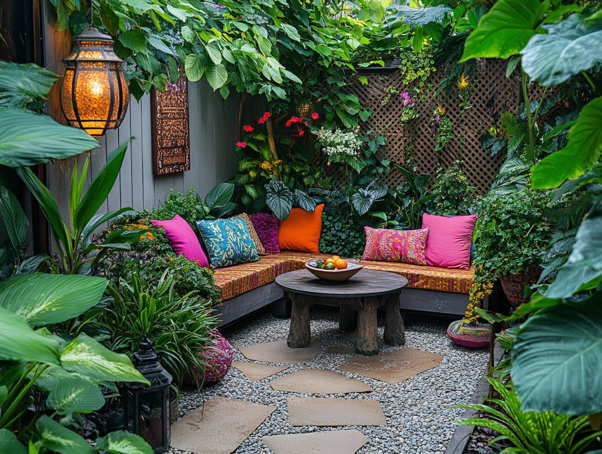 Visual guide to key takeaways for outdoor furniture layout ideas