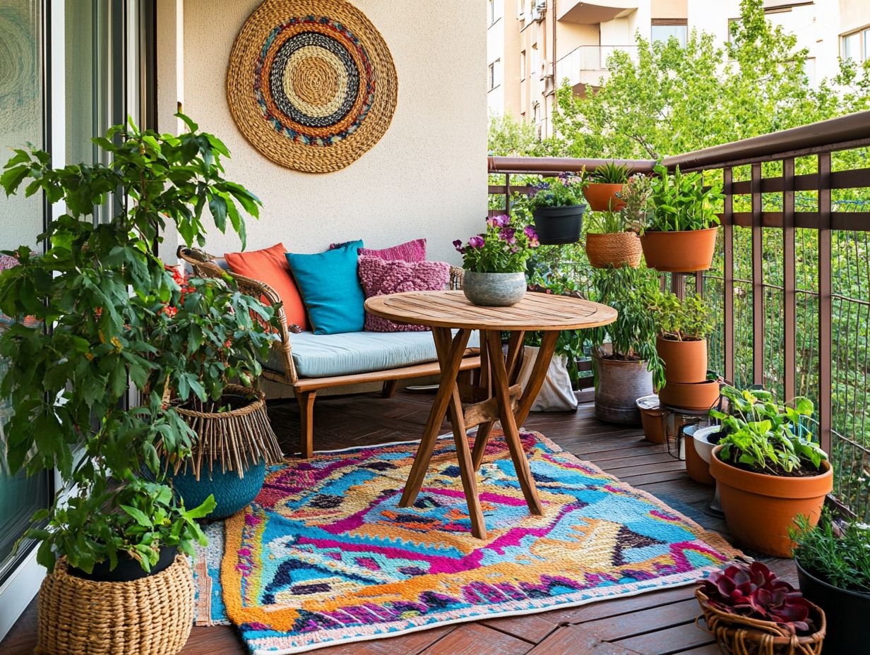 What are the current outdoor furniture trends for small spaces in 2024?