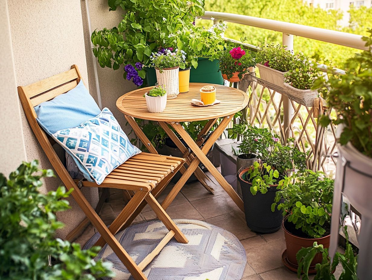 6. Compact Picnic Tables