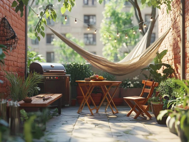 Practical Outdoor Furniture Ideas for Urban Tiny Homes