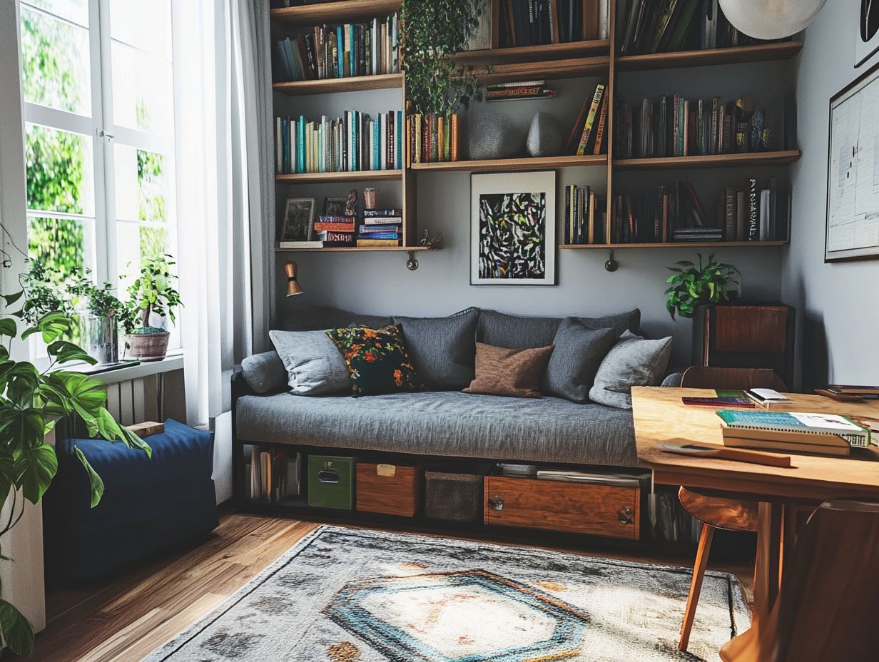 Example of storage solutions under stairs